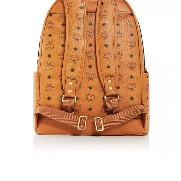 MCM - Stark Visetos Logo Monogram Backpack - Picture 8 of 12